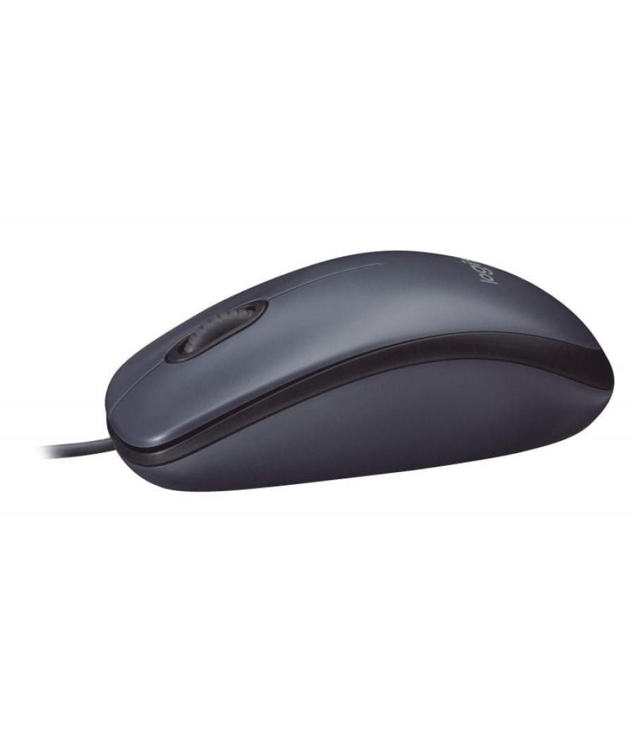 Ratón logitech m90/ hasta 1000 dpi/ gris v2