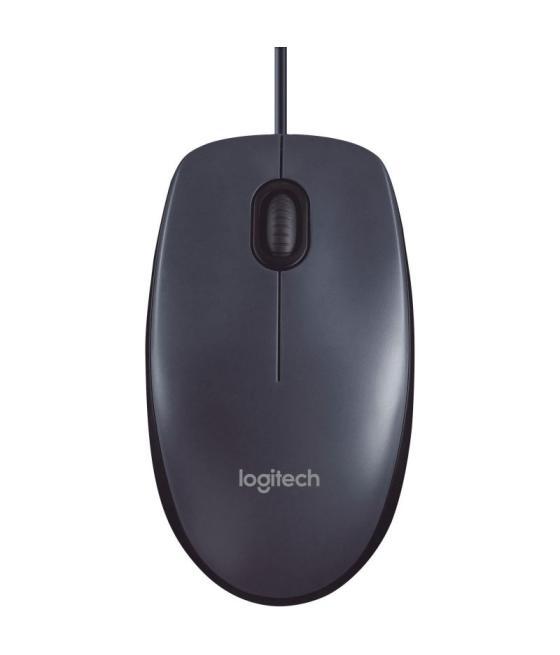 Ratón logitech m90/ hasta 1000 dpi/ gris v2
