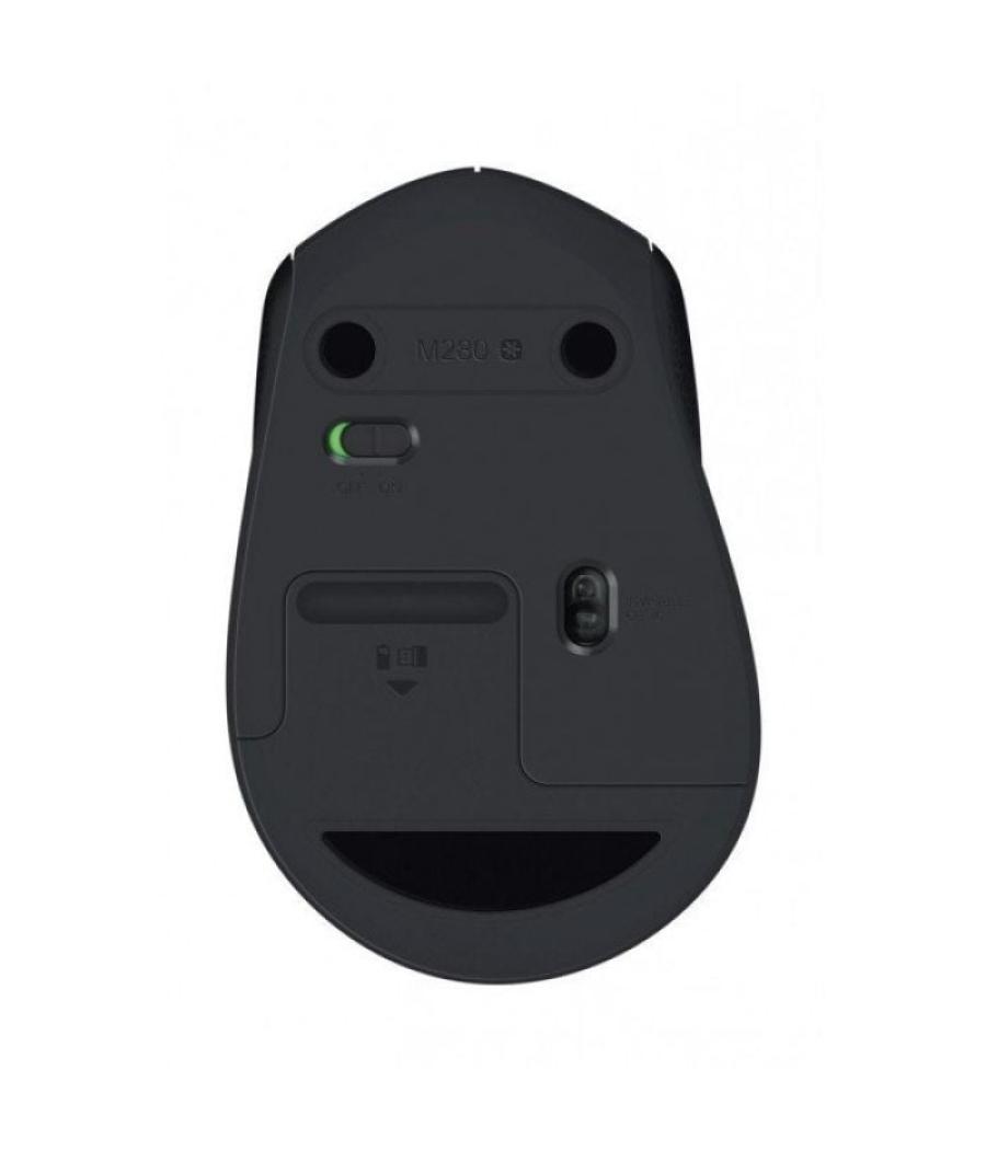 Ratón ergonómico inalámbrico logitech m280/ hasta 1000 dpi
