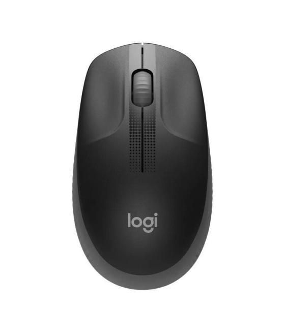 Ratón inalámbrico logitech m190/ hasta 1000 dpi/ gris marengo