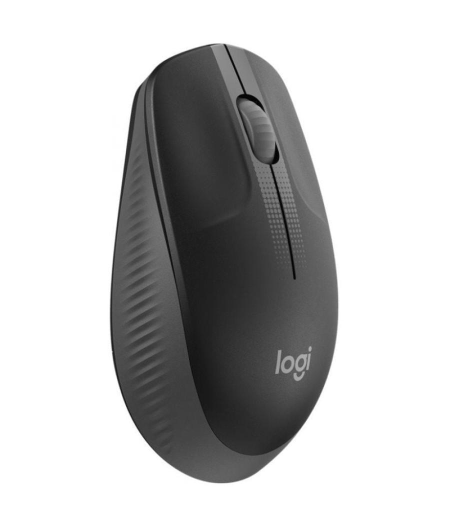 Ratón inalámbrico logitech m190/ hasta 1000 dpi/ gris marengo