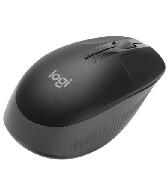 Ratón inalámbrico logitech m190/ hasta 1000 dpi/ gris marengo