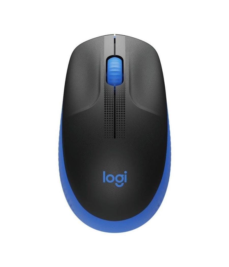 Ratón inalámbrico logitech m190/ hasta 1000 dpi/ azul