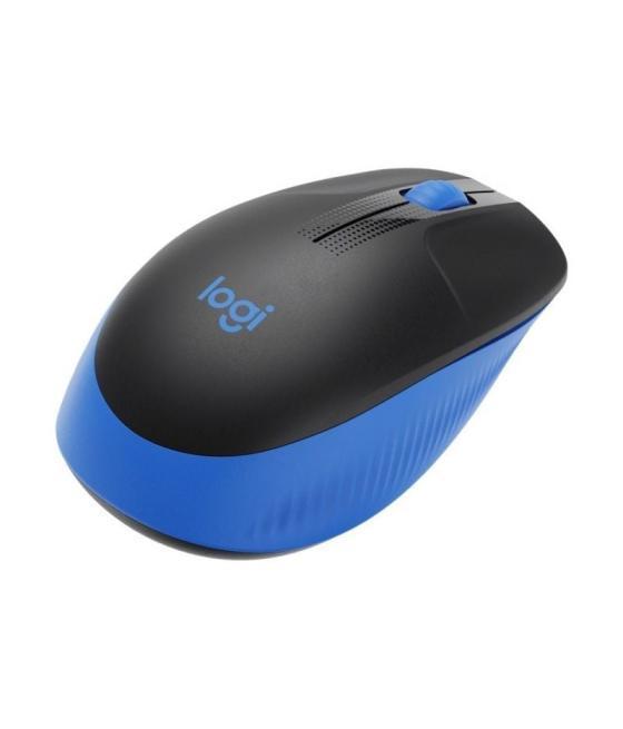 Ratón inalámbrico logitech m190/ hasta 1000 dpi/ azul