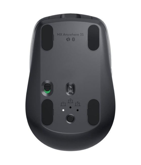 Ratón inalámbrico por bluetooth logitech mx anywhere 3s/ batería recargable/ hasta 8000 dpi/ grafito