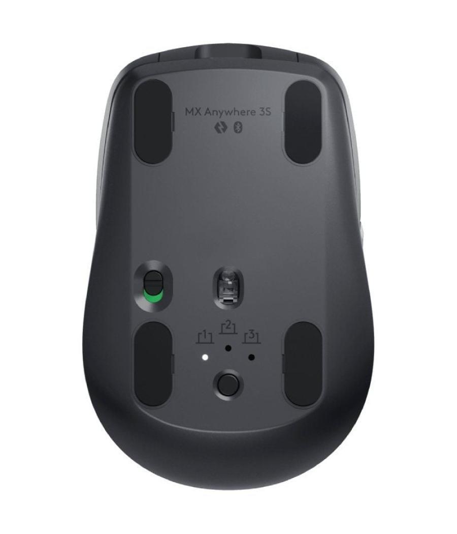 Ratón inalámbrico por bluetooth logitech mx anywhere 3s/ batería recargable/ hasta 8000 dpi/ grafito