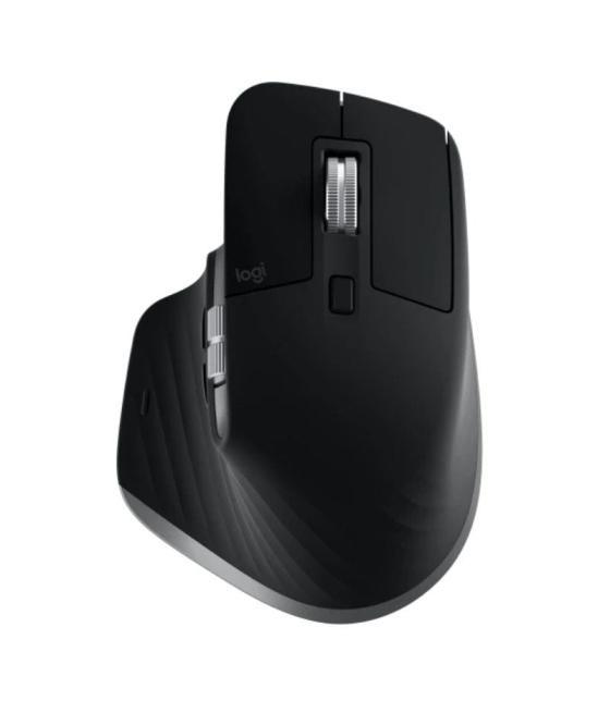 Ratón ergonómico inalámbrico por bluetooth logitech mx master 3s for mac/ batería recargable/ hasta 8000 dpi/ gris espacial