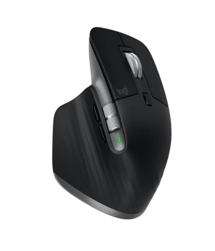 Ratón ergonómico inalámbrico por bluetooth logitech mx master 3s for mac/ batería recargable/ hasta 8000 dpi/ gris espacial