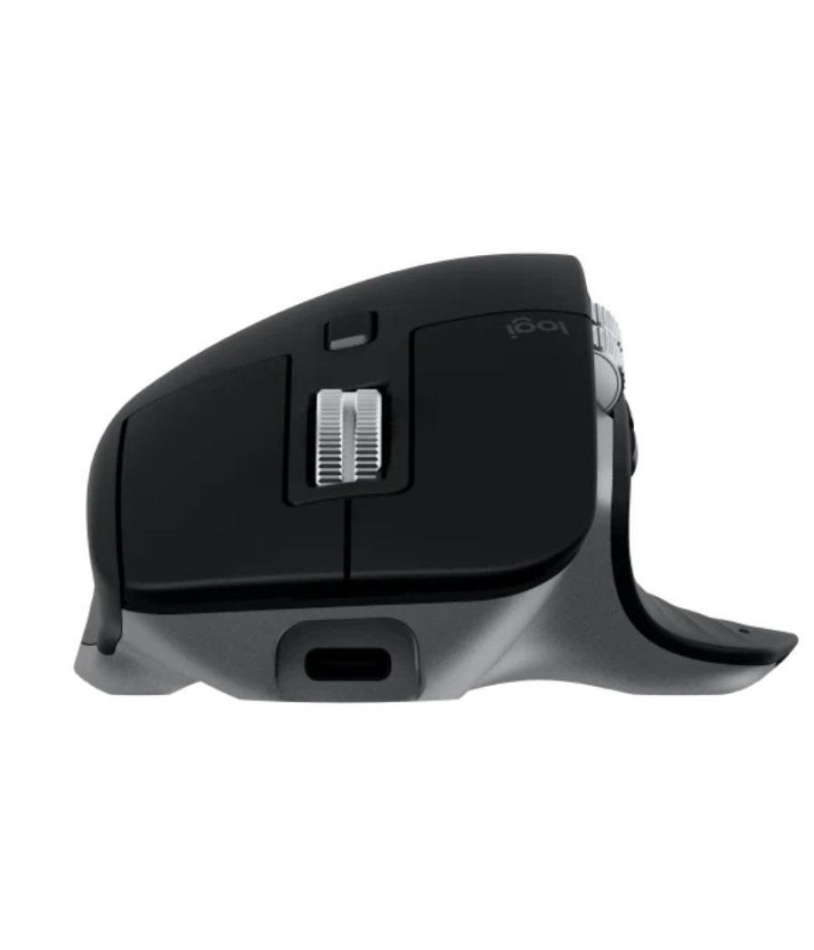 Ratón ergonómico inalámbrico por bluetooth logitech mx master 3s for mac/ batería recargable/ hasta 8000 dpi/ gris espacial