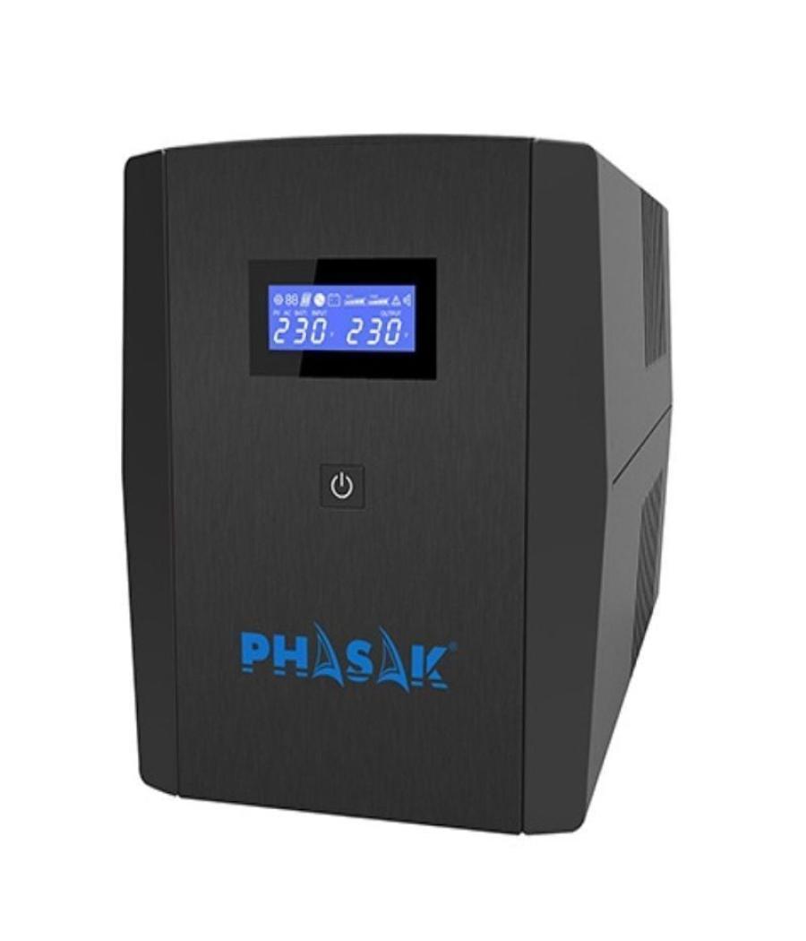 Sai línea interactiva phasak sirius 2260 va interactive/ 2260va-1320w/ 4 salidas/ formato torre