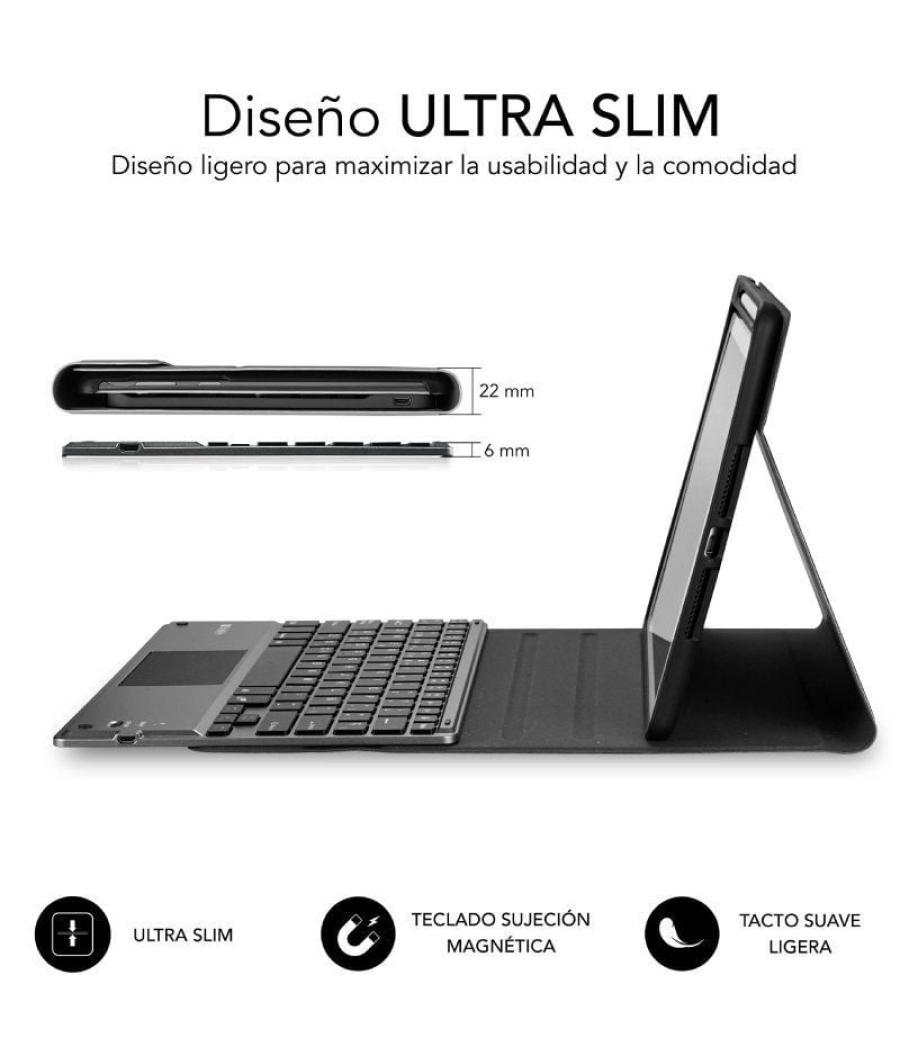 Funda con teclado subblim keytab pro bt para tablet ipad 10.9' 10a gen/ negra