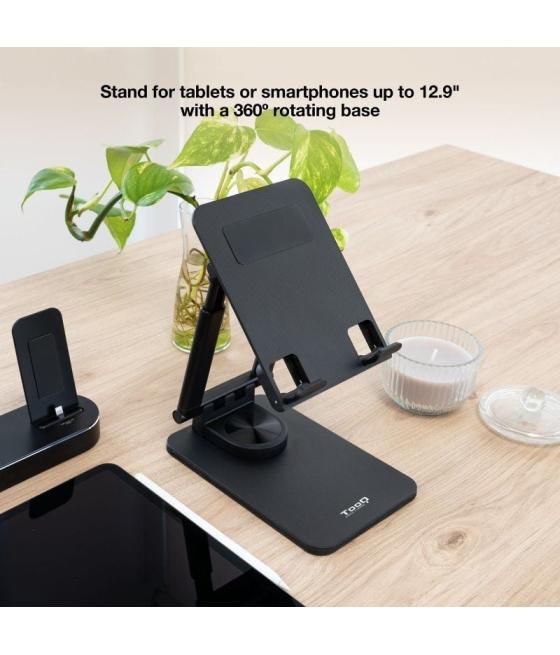 Soporte para smartphone/tablet tooq ph-hermes-halley/ negro