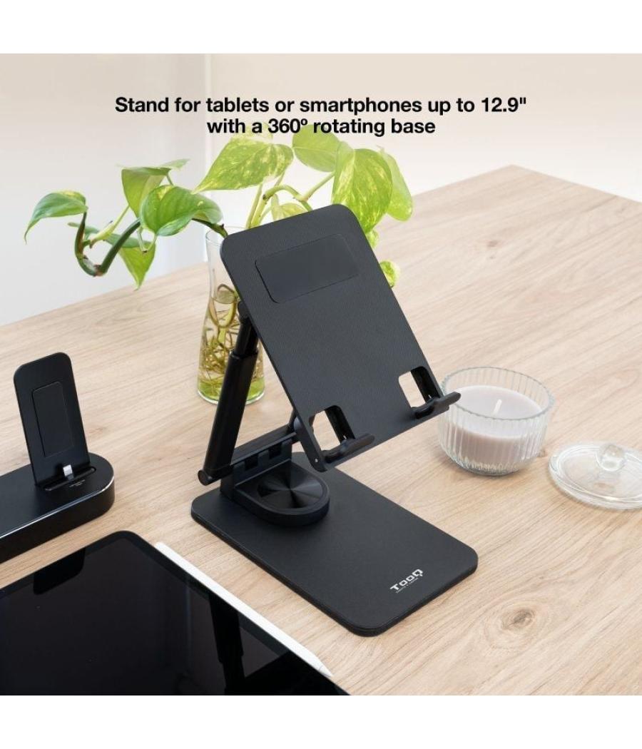 Soporte para smartphone/tablet tooq ph-hermes-halley/ negro