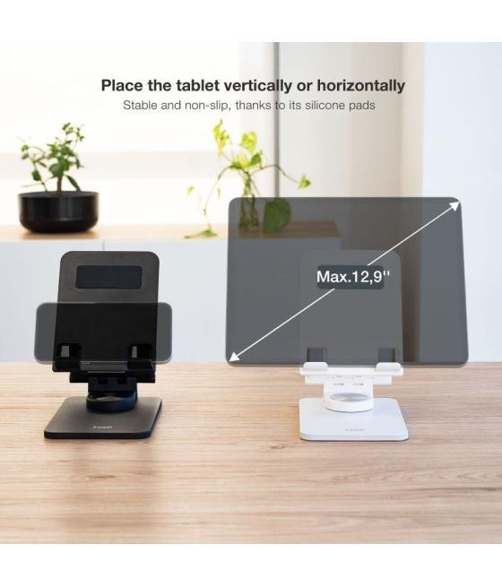 Soporte para smartphone/tablet tooq ph-hermes-halley/ negro