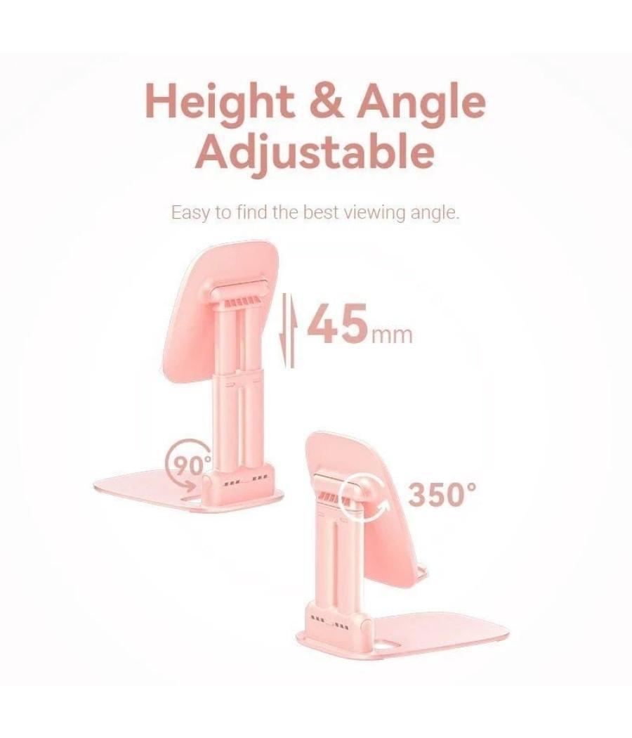 Soporte para smartphone/tablet vention ksgp0/ rosa