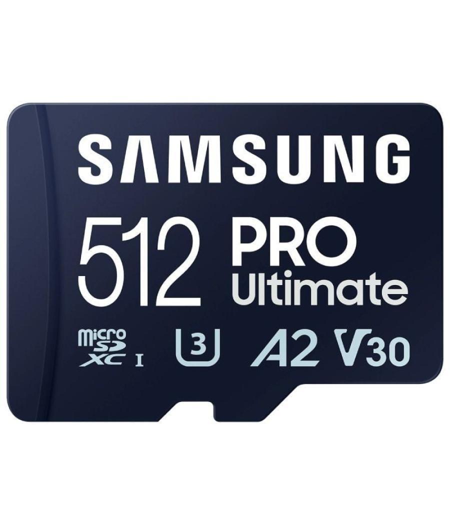 Tarjeta de memoria samsung pro ultimate 512gb microsd xc con adaptador/ clase 10/ 200mbs