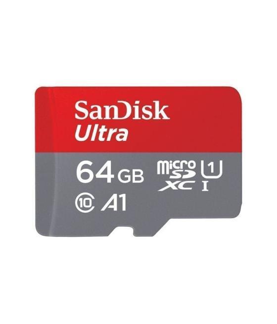 Tarjeta de memoria sandisk ultra 64gb microsd xc con adaptador/ clase 10/ 140mbs