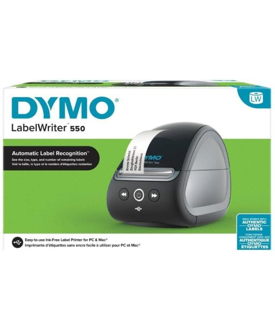Impresora de etiquetas dymo labelwriter 550/ térmica/ usb/ negra