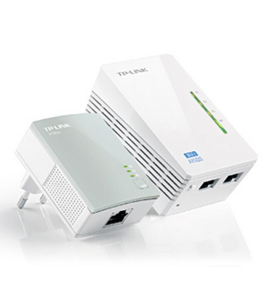 Homeplug wifi tp-link tl-wpa4220kit 300mb av600 con 2 puertos ethernet kit compuesto de un tl-wpa4220 y un tl-pa4010