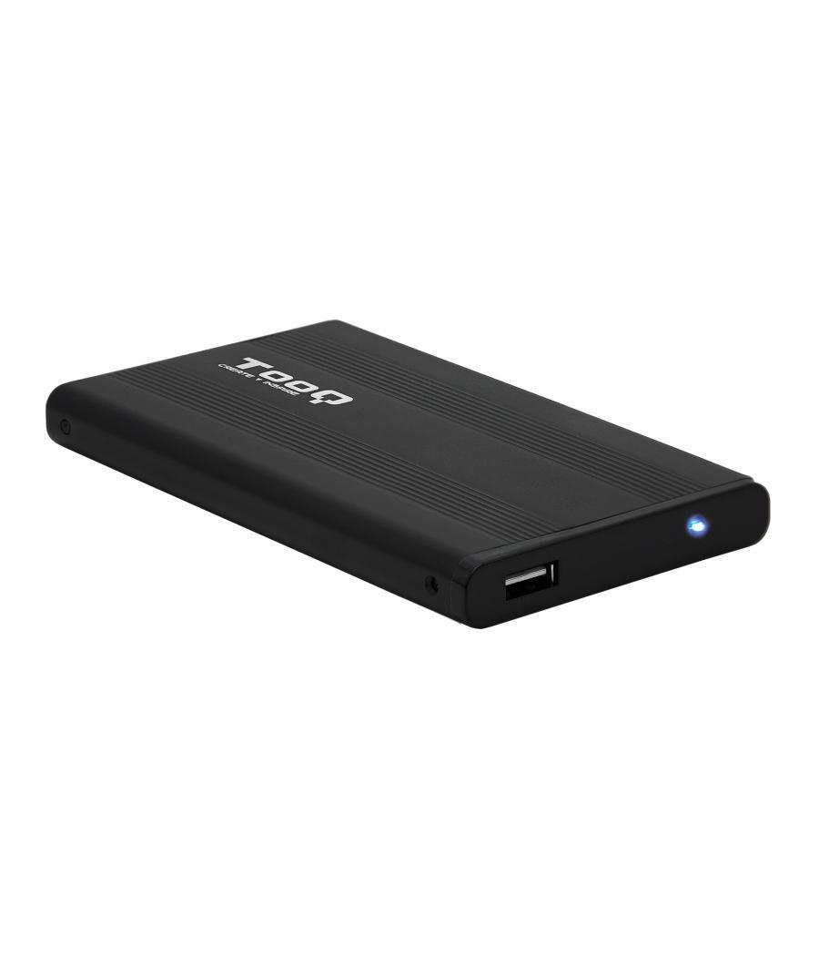 Caja externa 2.5 usb 2.0 tooq tqe-2510b 2,5 para hd de hasta 9,5 sata usb 2.0 negra
