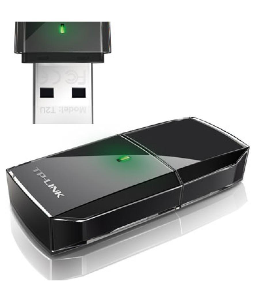 Usb wifi dualband tp-link archer t2u ac600 150mb en 2,4ghz y 433mb en 5ghz