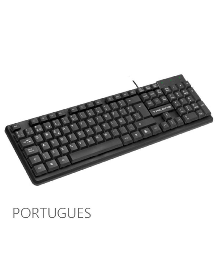 Teclado tacens anima ak0 usb color negro en portugues