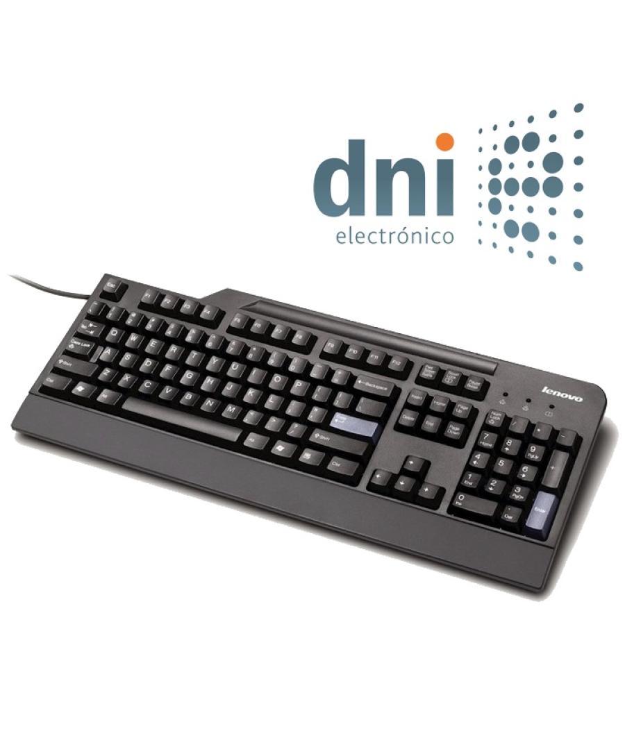 Teclado lenovo usb smartcard teclado usb negro lector smart card (compatible dni electronico)