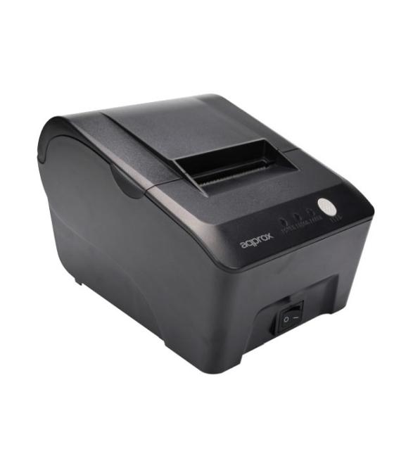 Tpv impresora approx appos58mu negra termica 58mm compacta conexion usb , conexion a cajon rj11, corte manual