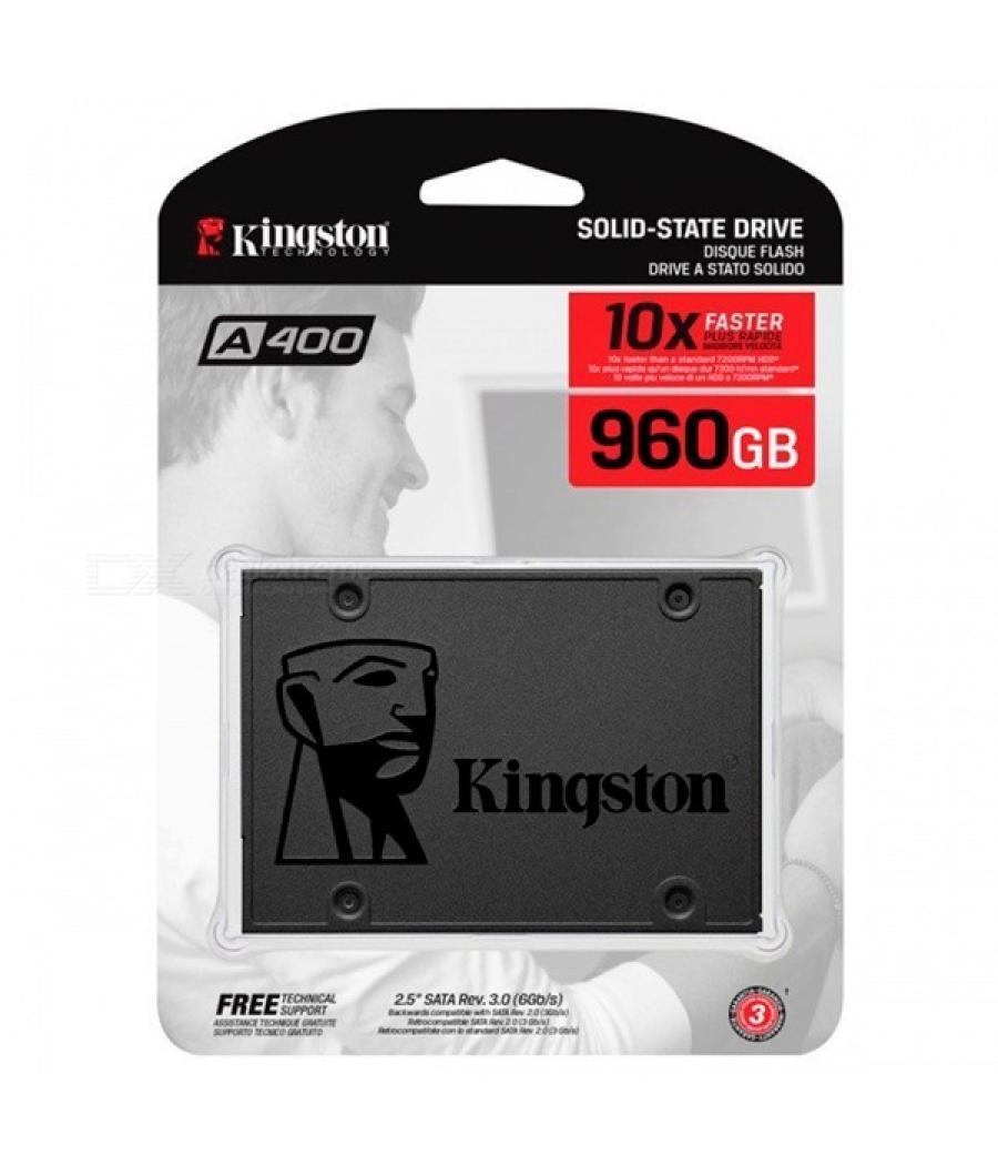 Disco ssd sata3 960gb kingston a400 (450mb/s escritura) sa400s37/960g