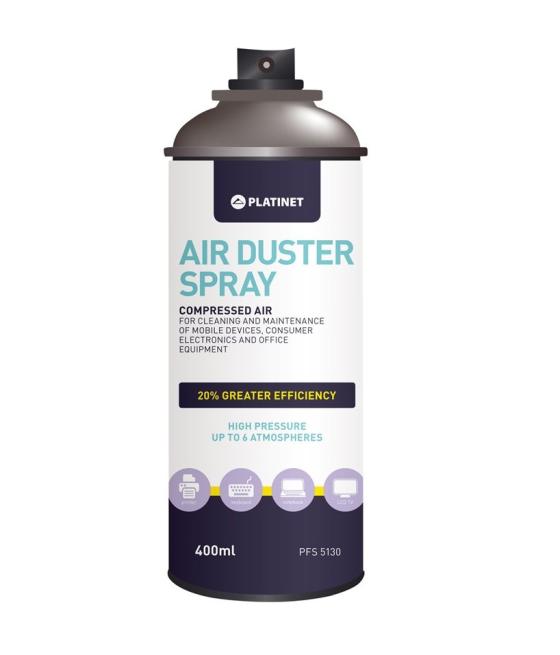 Spray duster platinet 400ml (aire comprimido, limpieza)