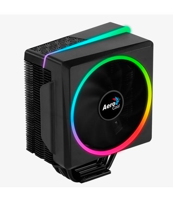 Ventilador con disipador para cpu aerocool cylon4 rgb 145w 4 heatpipes ventilador 120mm pwm con anillo led rgb compatibilidad in