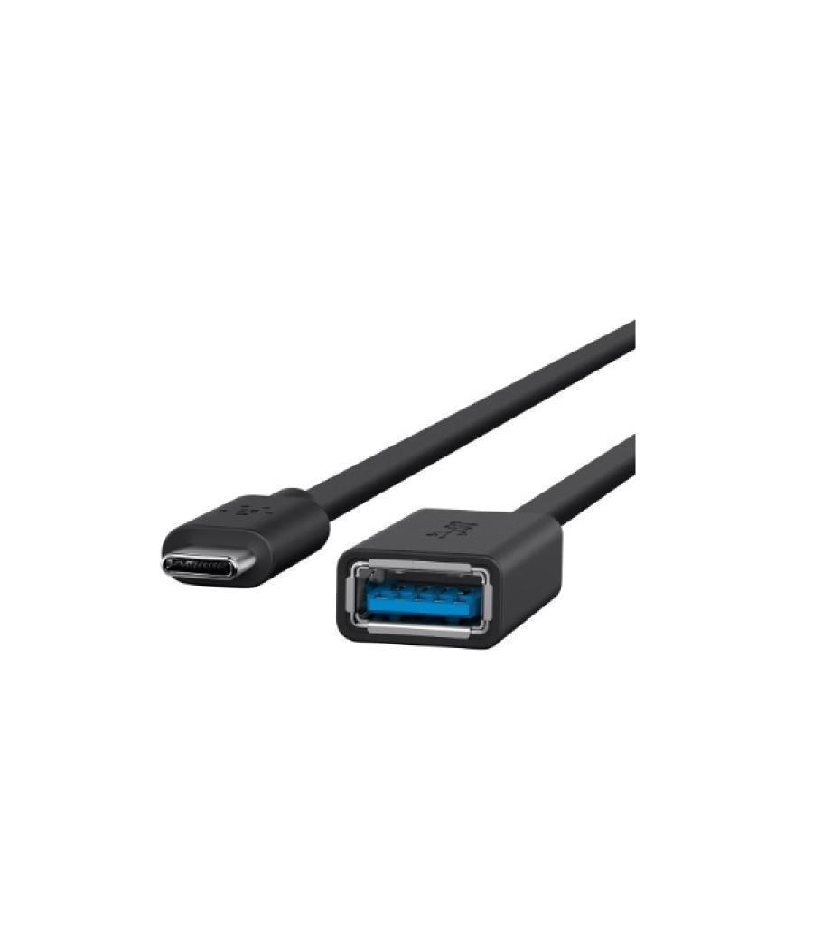 Adaptador usb 3.0 belkin f2cu036btblk de usb-c a usb-a color negro