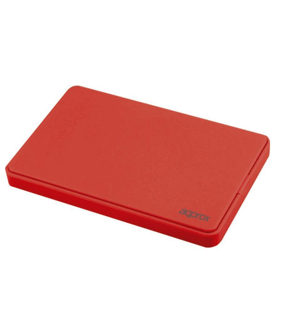 Caja externa 2.5 usb 2.0 approx apphdd200b usb 2.0 para discos de 2.5 sata de 9.5mm color light red