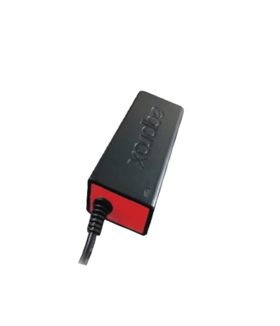 Cargador universal de portatil approx 45w automatico con 8 tips color negro y rojo