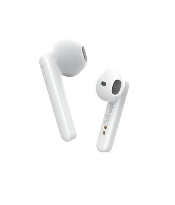 Auricular bluetooth trust primo touch tactil base recargable color blanco 23783