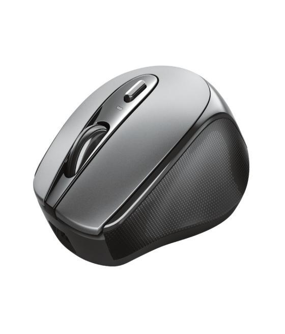 Mouse trust wireless zaya negro - recargable usb-c - 4 botones - 800/1200/1600dpi - receptor micro usb 23809