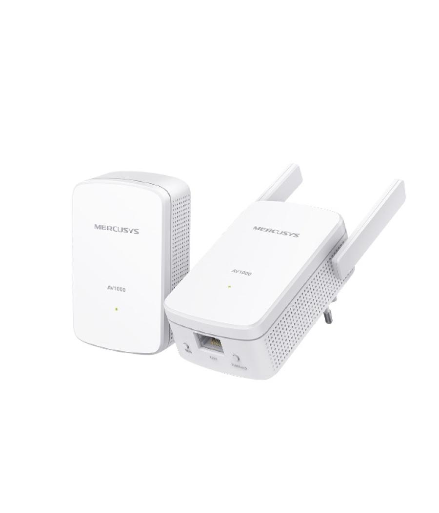 Homeplug wifi mercusys mp510 kit wifi n 300mbps con puerto ethernet gigabit kit compuesto por emisor y receptor con wifi + lan g
