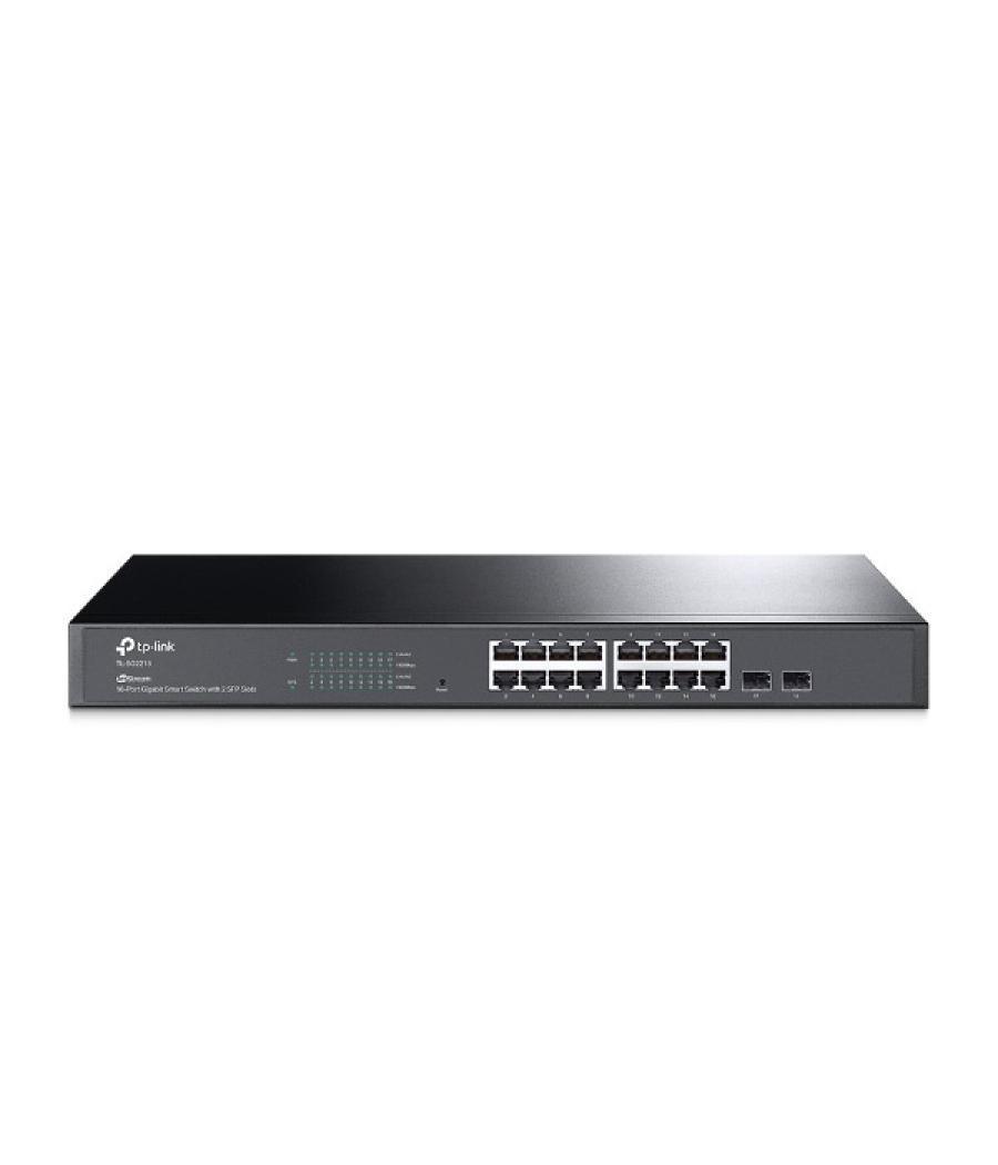 Switch gestionable jetstream 16p gigabit con 2 ranuras sfp gigabit rack 19 1u
