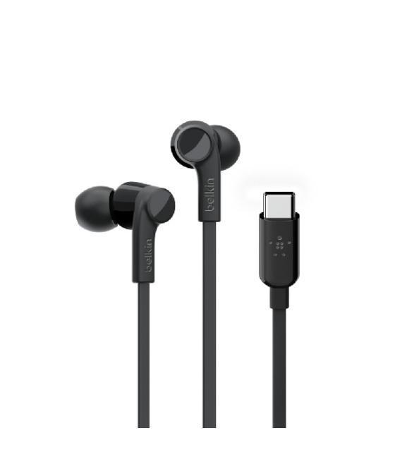 Auricular usb-c belkin g3h0002btblk con conector usb-c microfono integrado color negro