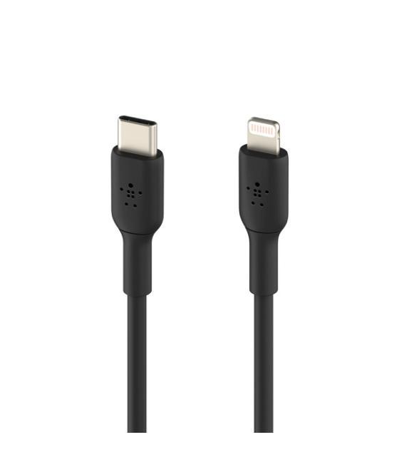 Cable belkin caa003bt1mbk usb-c a lightning boost charge 1m color negro