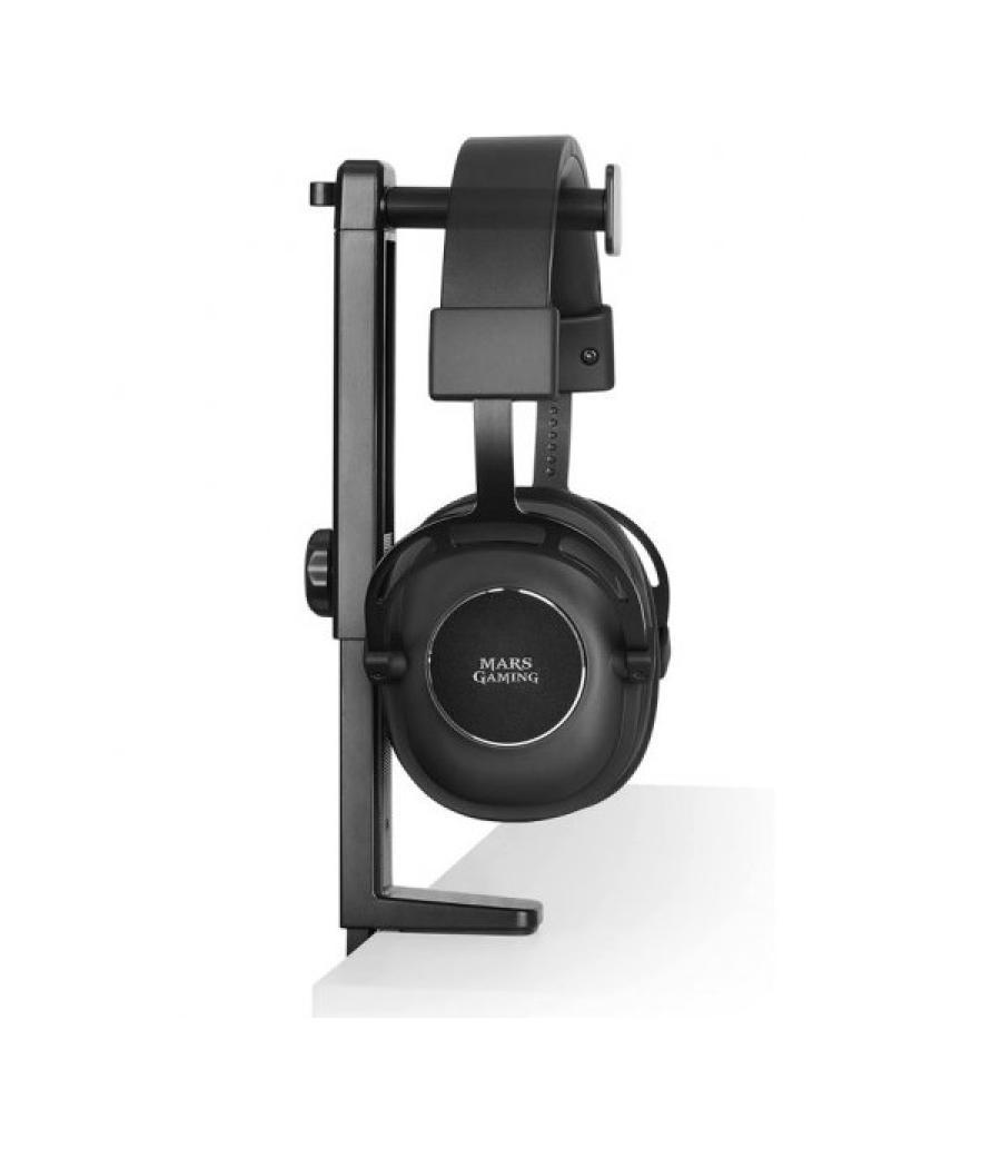 Soporte de auriculares mars gaming mhh2 black instalacion por debajo o encima de la mesa rotacion 360º