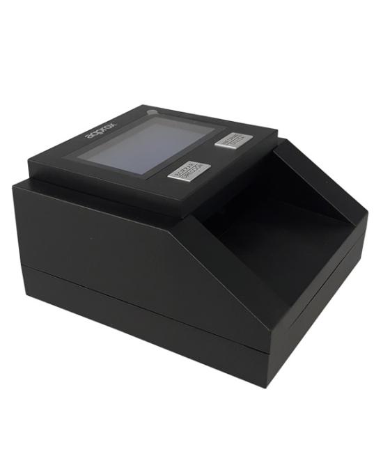 Detector de billetes falsos approx billdetector pantalla con información de recuento