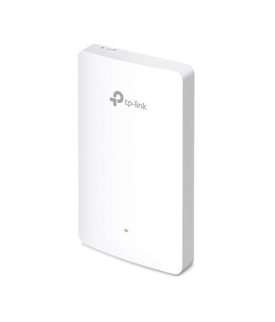 Punto de acceso de pared wifi dualband tp-link eap615-wall wifi 6 ax1800 574mbps simultaneos 2.4ghz y 1201mbps en 5ghz 4p giga