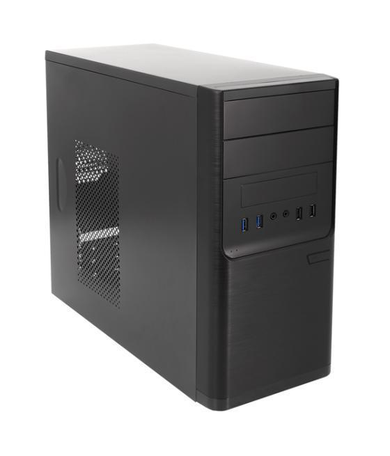 Caja microatx slim unyka matx dark shadow caja negra con 2 bahías de 5.1/4 con fuente de alimentacion de 500w apta para reparaci