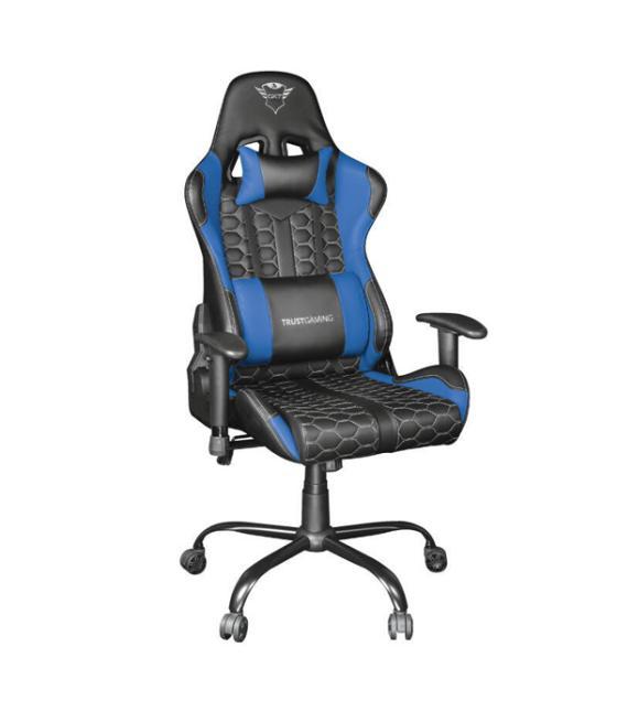 Silla gamer trust gxt 708 resto gaming giratoria 360 elevador de gas clase 4 respaldo ajustable entre 90º y 180º color negro / a