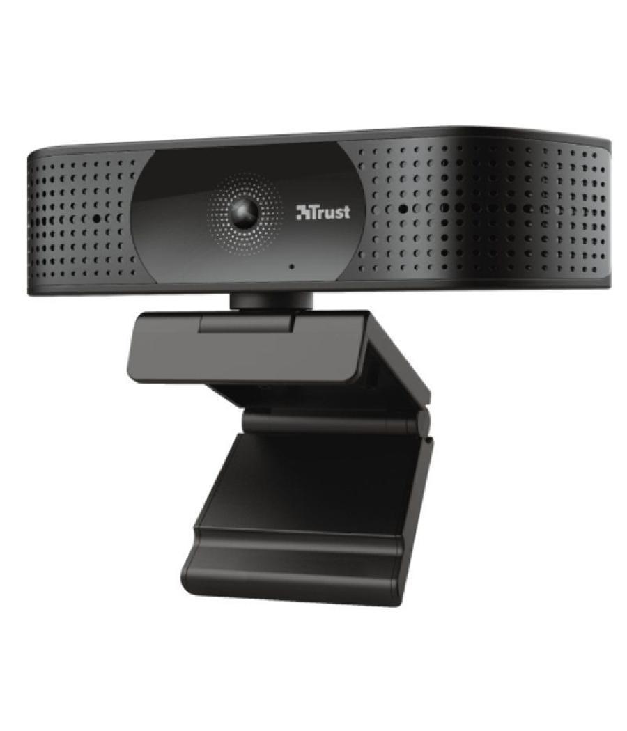 Webcam para streaming trust 4k tw-350 ultra hd campo vision 74º 2 microfonos int. filtro prvacidad 24422