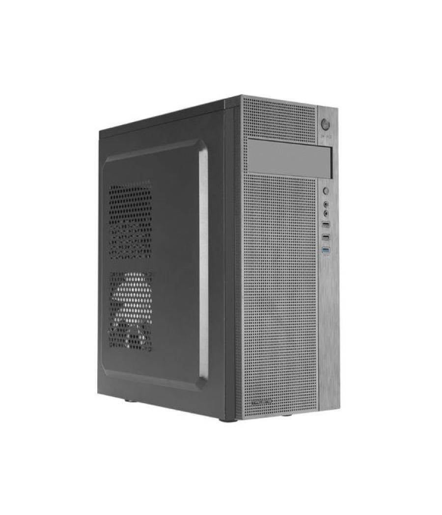 Caja atx semitorre tacens ferrox black frontal con diseño de rejilla bahia externa 5.25 2xusb 3.0 1xusb 2.0 sin fuente de alimen