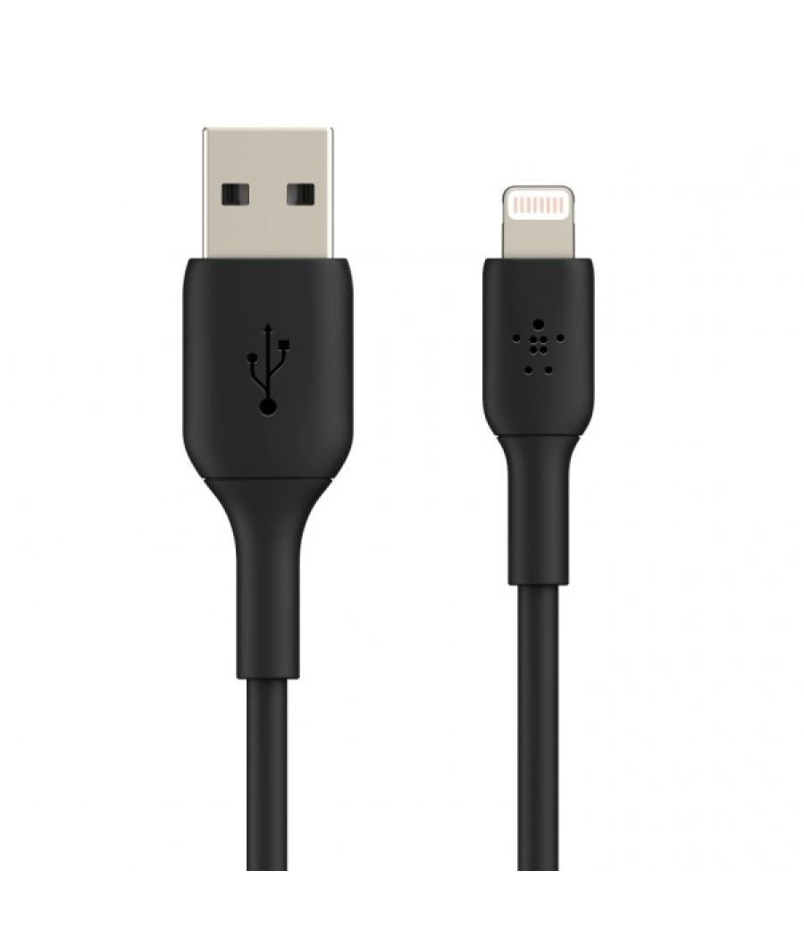 Cable belkin caa001bt3mbk lightning a usb-a boost charge 3m color negro