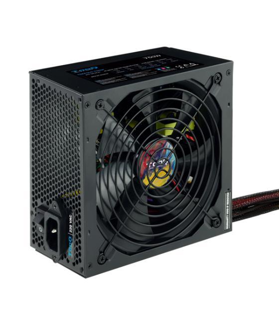 Fuente de alimentacion tooq tqapolo-750sp 750w fan 12cm 5 sata/4 molex/4 pcie (6+2 y 6) interruptor negra destinada a reparacion