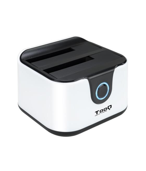 Docking station tooq tqds-802dw 2,5/3,5 sata usb 3.1 funcion clonacion otb negra-blanca